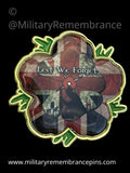Union Jack Lest We Forget Remembrance Flower Lapel Pin