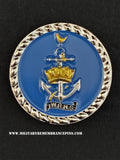Women's Royal Navy Service WRNS Colours Lapel Pin