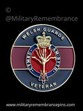 Welsh Guards Veteran Regimental Colours Lapel Pin