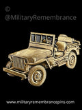 Willy Jeep MB 4x4 Truck M38A1 Vehicle Lapel Pin
