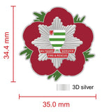 Wiltshire Fire & Rescue Service Remembrance Flower Lapel Pin
