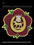York and Lancaster Regiment Remembrance Flower Lapel Pin
